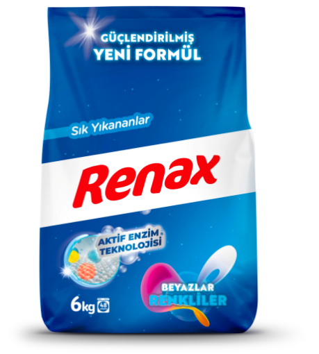 RENAX MATİK 6 KG RENKLİLER& BEYAZLAR. ürün görseli