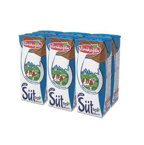 YÖRÜKOĞLU SÜT SADE 6X180 ML. ürün görseli