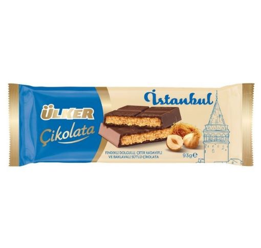 ÜLKER İSTANBUL ÇİKOLATASI FINDIKLI 93 GR. ürün görseli