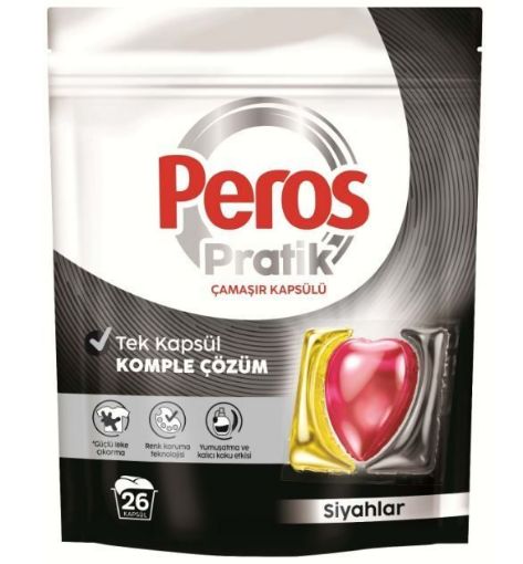 PEROS PRATİK ÇAMAŞIR KAPSÜL 26 LI SİYAHLAR. ürün görseli