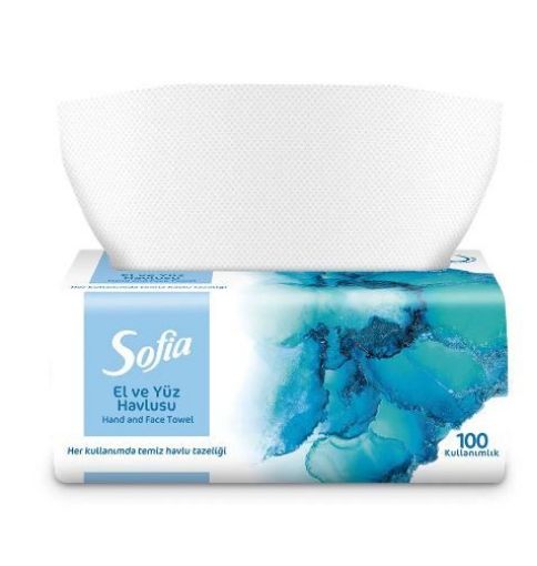 SOFİA EL YÜZ HAVLUSU 3* 100'LÜ. ürün görseli